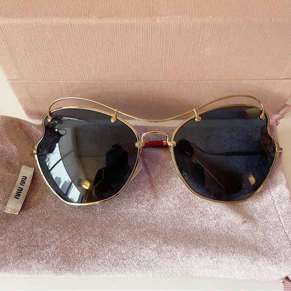 MIU MIU large aviator sunglasses